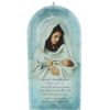 Palais du Rosaire Cadre Religieux | Cadre En Bois De La Vierge A L'Enfant Avec La Priere De L'Ave Maria 24Cm