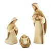 Palais du Rosaire Creche | Creche En Bois Colore 3 Pieces 12Cm