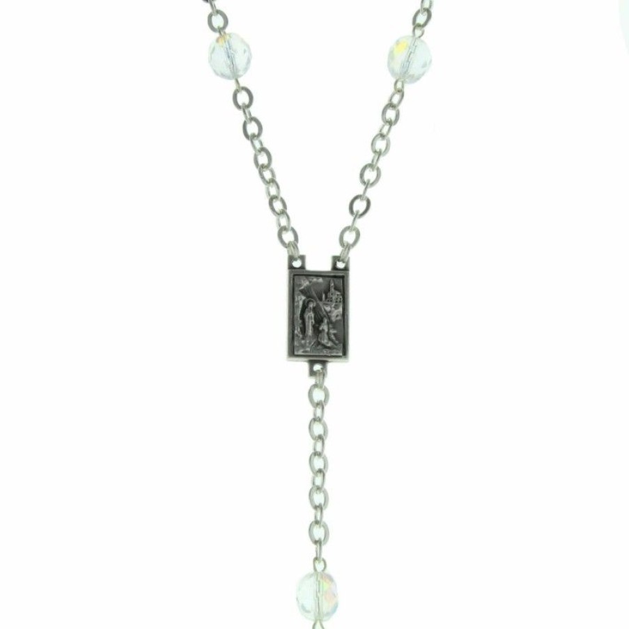 Palais du Rosaire Chapelet Verre | Chapelet De Mariage Avec Grains Effet Cristal