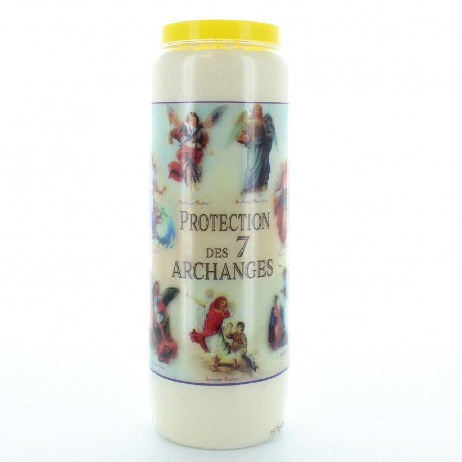 Palais du Rosaire Bougie Neuvaine | Lot De 12 Bougies Neuvaine Des 7 Archanges - 17,5Cm
