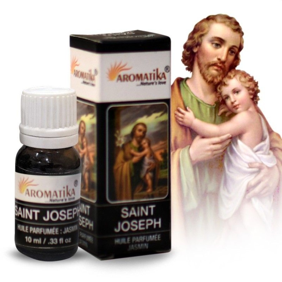 Palais du Rosaire Huile Religieuse | Huile Essentielle Religieuse Saint Joseph, Parfum Jasmin 10Ml