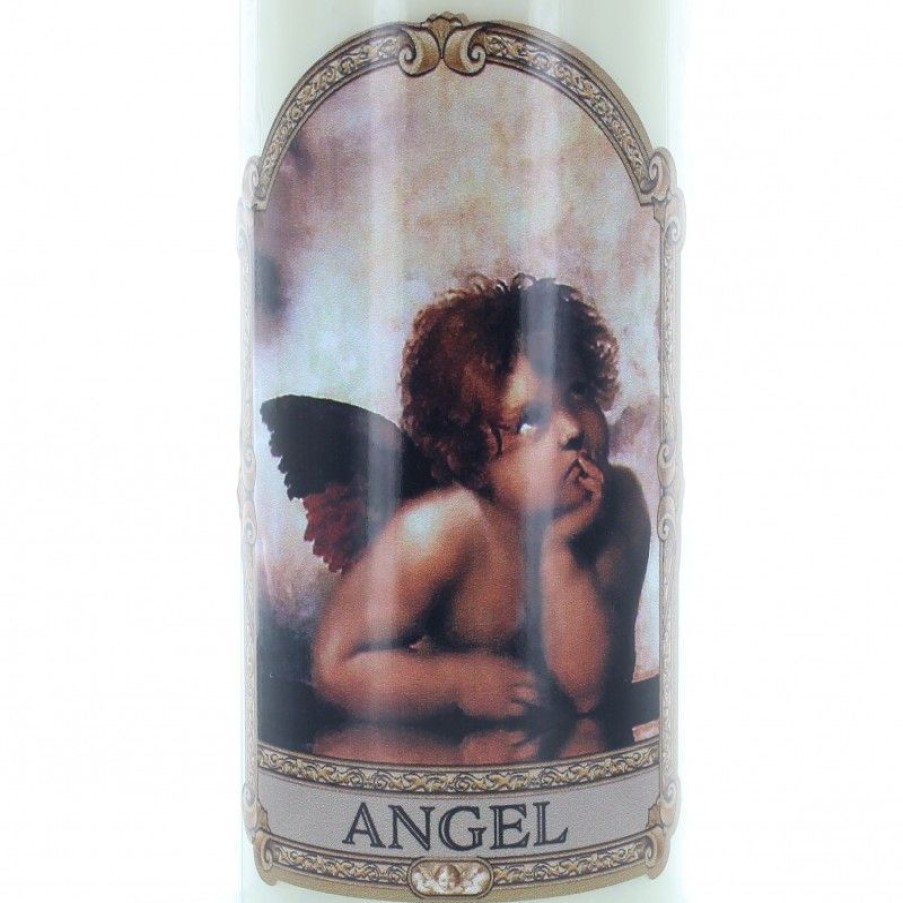 Palais du Rosaire Bougie Neuvaine | Lot De 6 Bougies De Neuvaine Ange Raphael