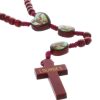 Palais du Rosaire Chapelet Bois | Chapelet Corde Saint Michel Avec Paters Images Et Croix De Lourdes