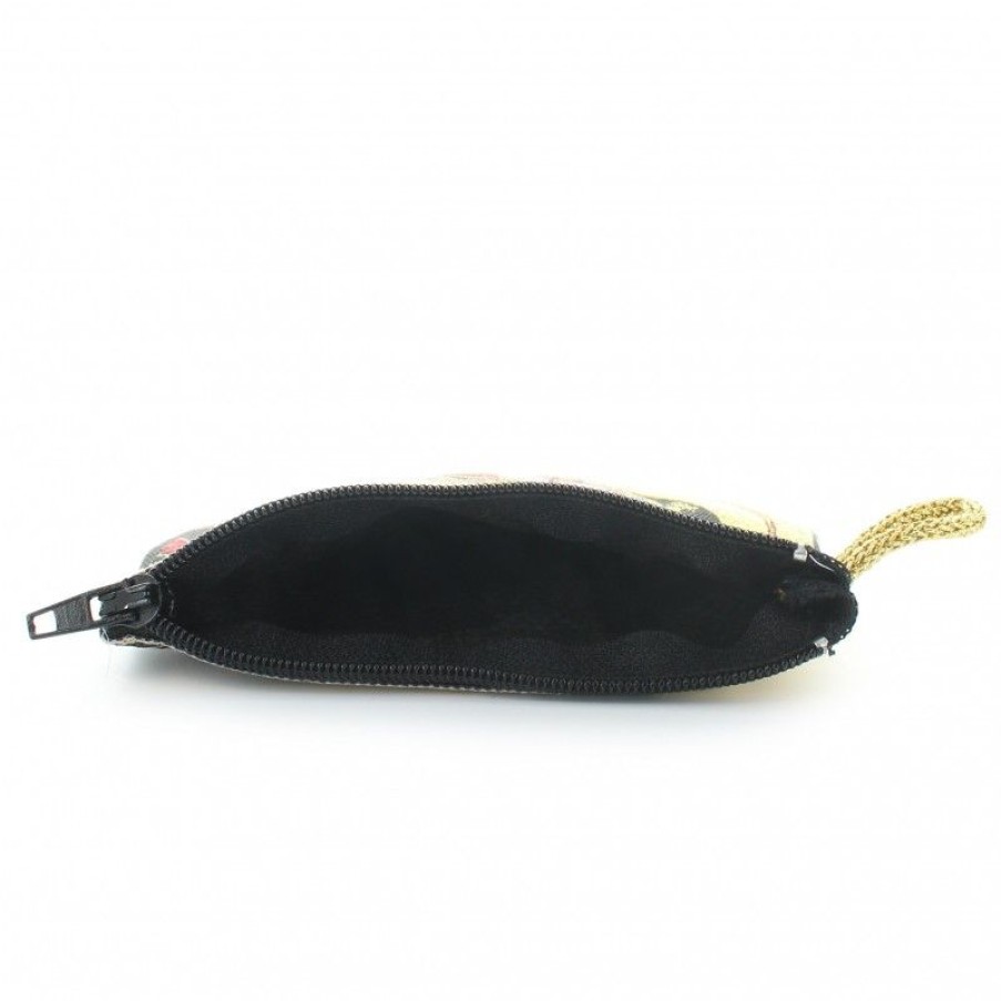 Palais du Rosaire Etui A Chapelet | Etui A Chapelet En Fil Dore 10X7 Cm Decore De La Vierge Miraculeuse