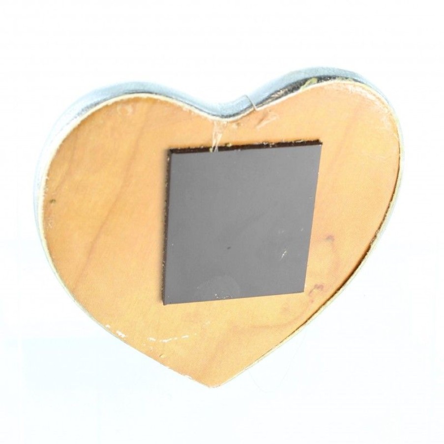 Palais du Rosaire Magnet | Magnet De L'Apparition En Forme De Coeur Avec Une Poche