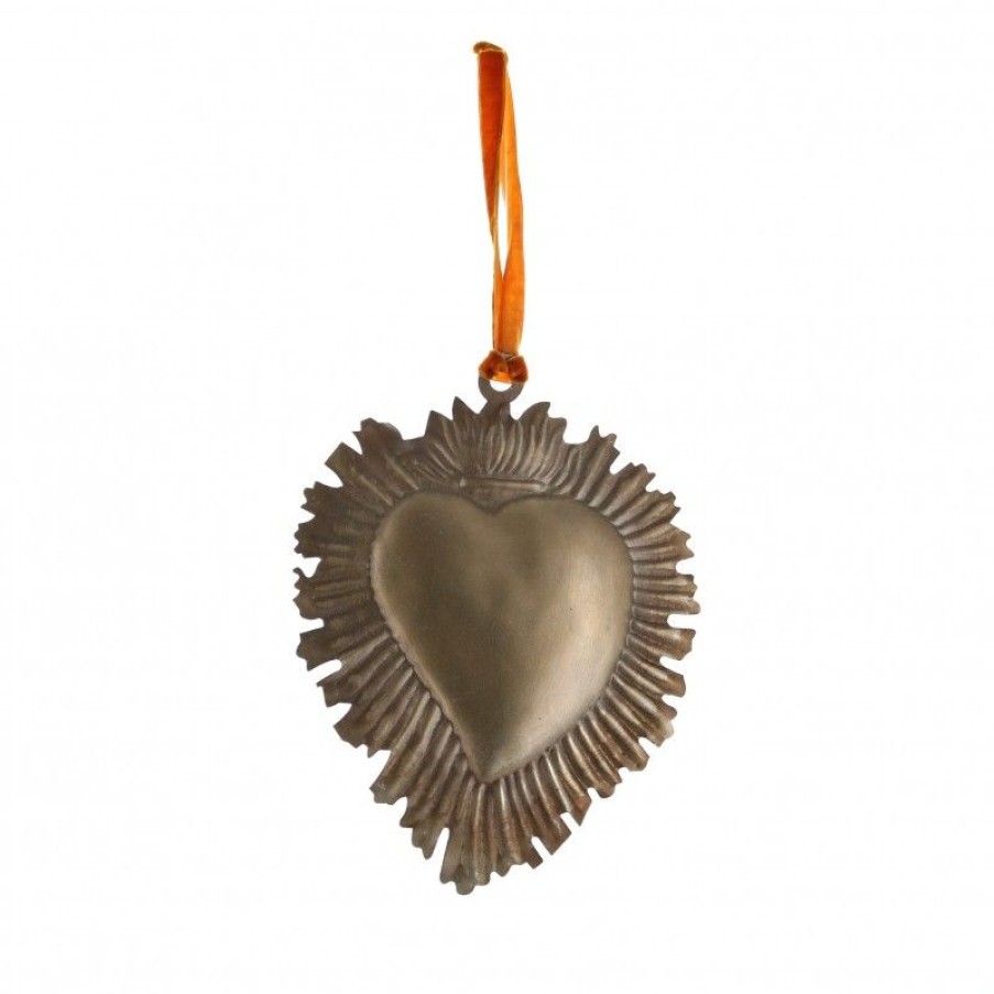 Palais du Rosaire Cadre Religieux | Ex-Voto Coeur A Suspendre 20 Cm