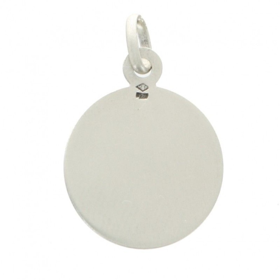Palais du Rosaire Medaille Et Croix Argent | Medaille De Saint Charbel En Argent 16 Mm
