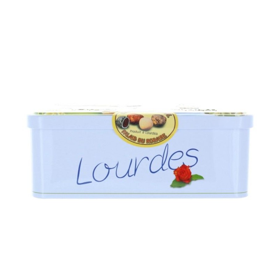 Palais du Rosaire Saveur Pyreneenne Et Regionale | Bonbons Cailloux Du Gave Aux Fruits 250 G En Boite A Sucre De Lourdes.