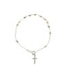 Palais du Rosaire Bracelet Argent | Bracelet En Argent Avec Perles Ovales En 3 Tons