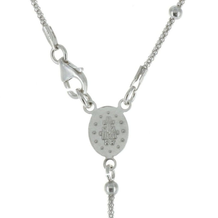 Palais du Rosaire Chapelet Argent | Chapelet En Argent Rhodie Et Coeur Vierge Miraculeuse
