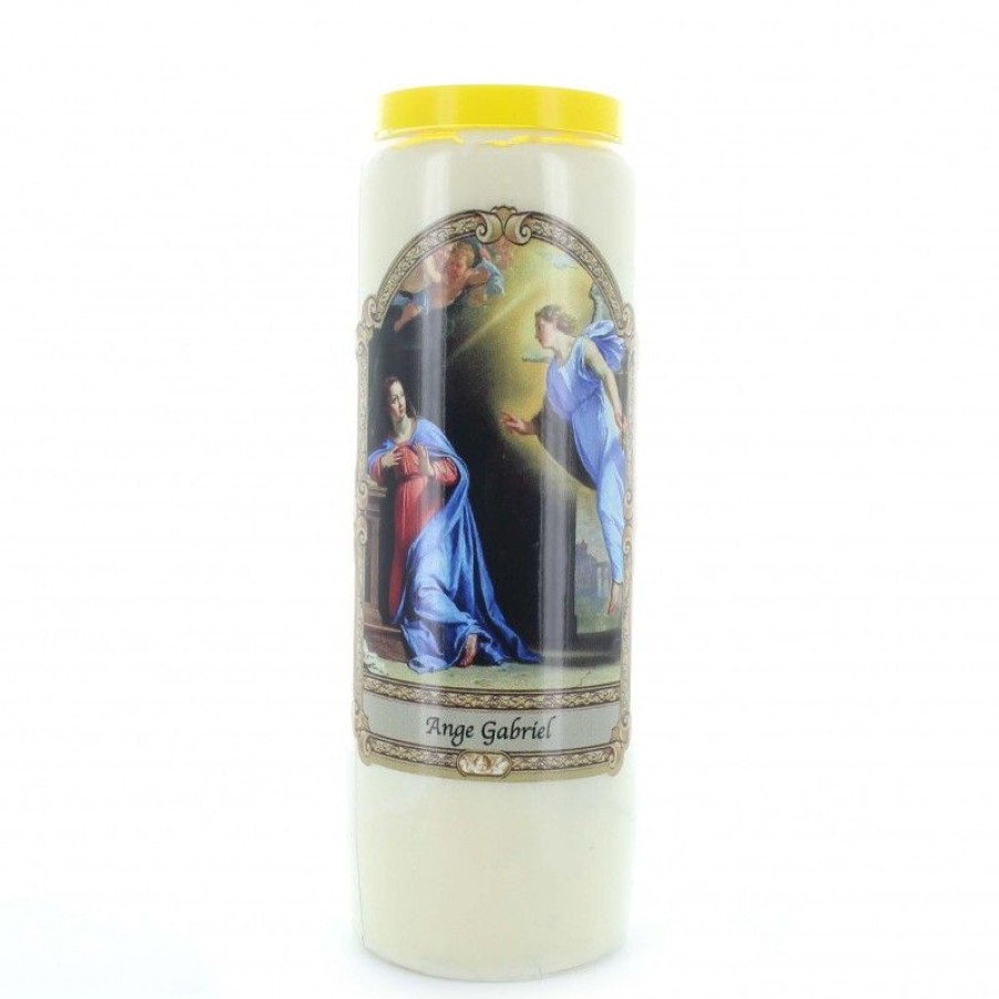 Palais du Rosaire Bougie Neuvaine | Lot De 3 Bougies De Neuvaine Ange Gabriel