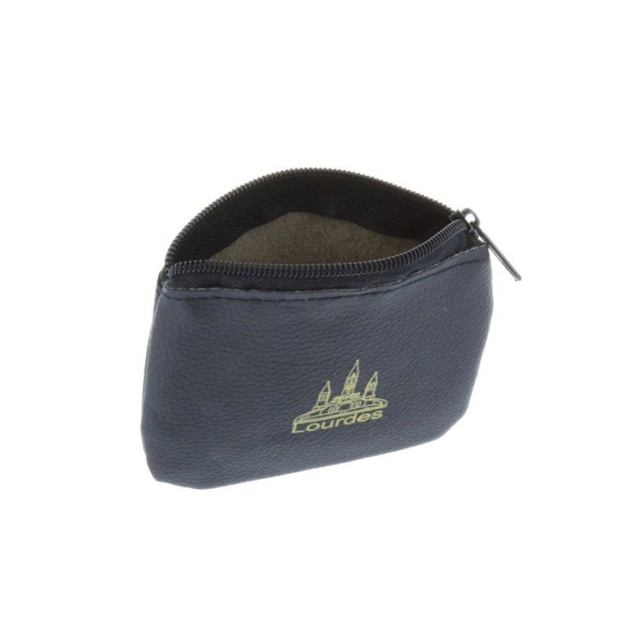 Palais du Rosaire Etui A Chapelet | Etui A Chapelet Neoprene Noir Et Basilique De Lourdes Doree