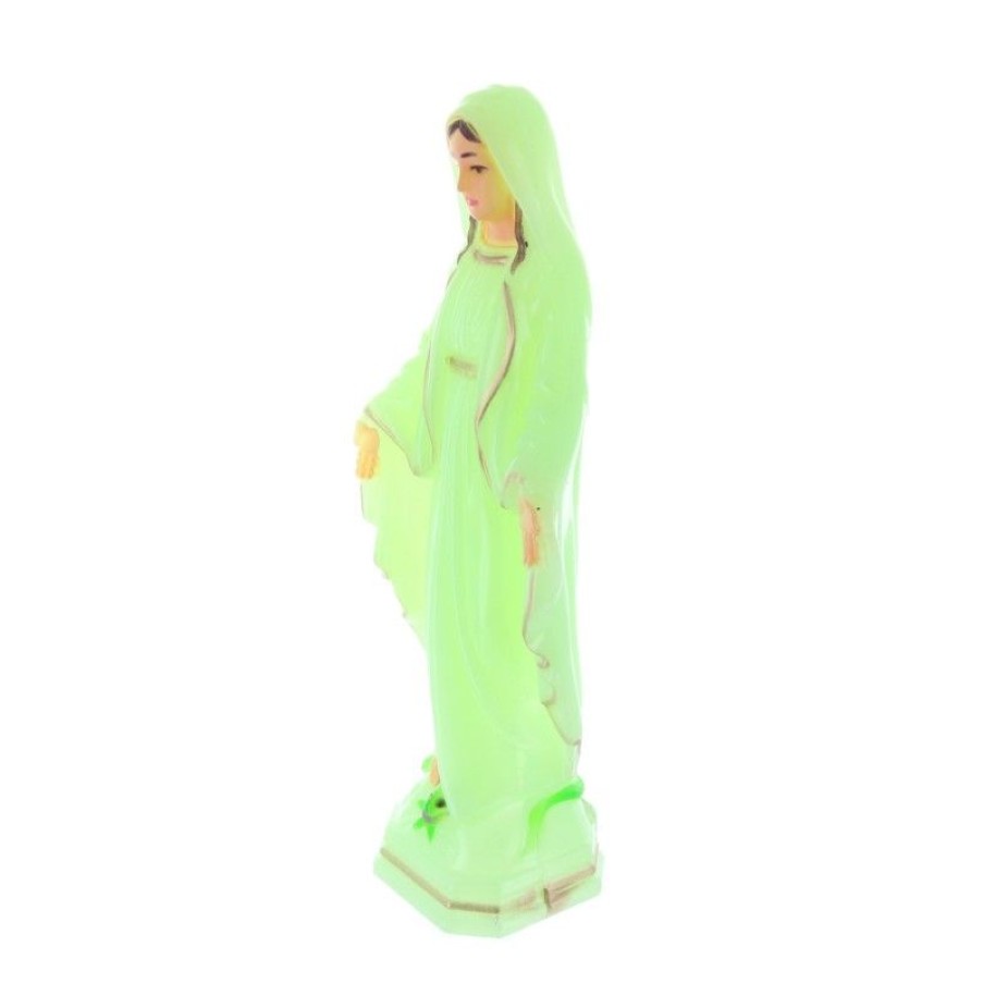Palais du Rosaire Statue Vierge Miraculeuse | Statue Vierge Miraculeuse Lumineuse 18 Cm En Resine