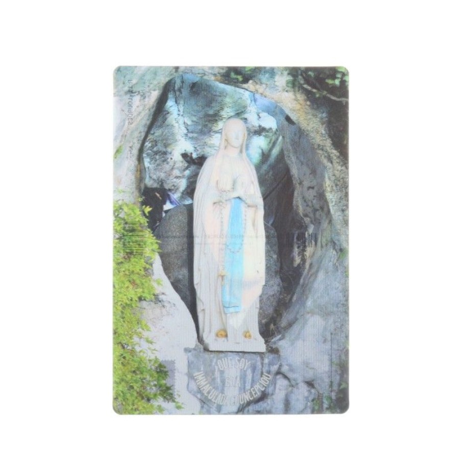 Palais du Rosaire Carte Postale De Lourdes | Lot De 2 Cartes Postales Bidimensionnelles De La Vierge Marie De Lourdes