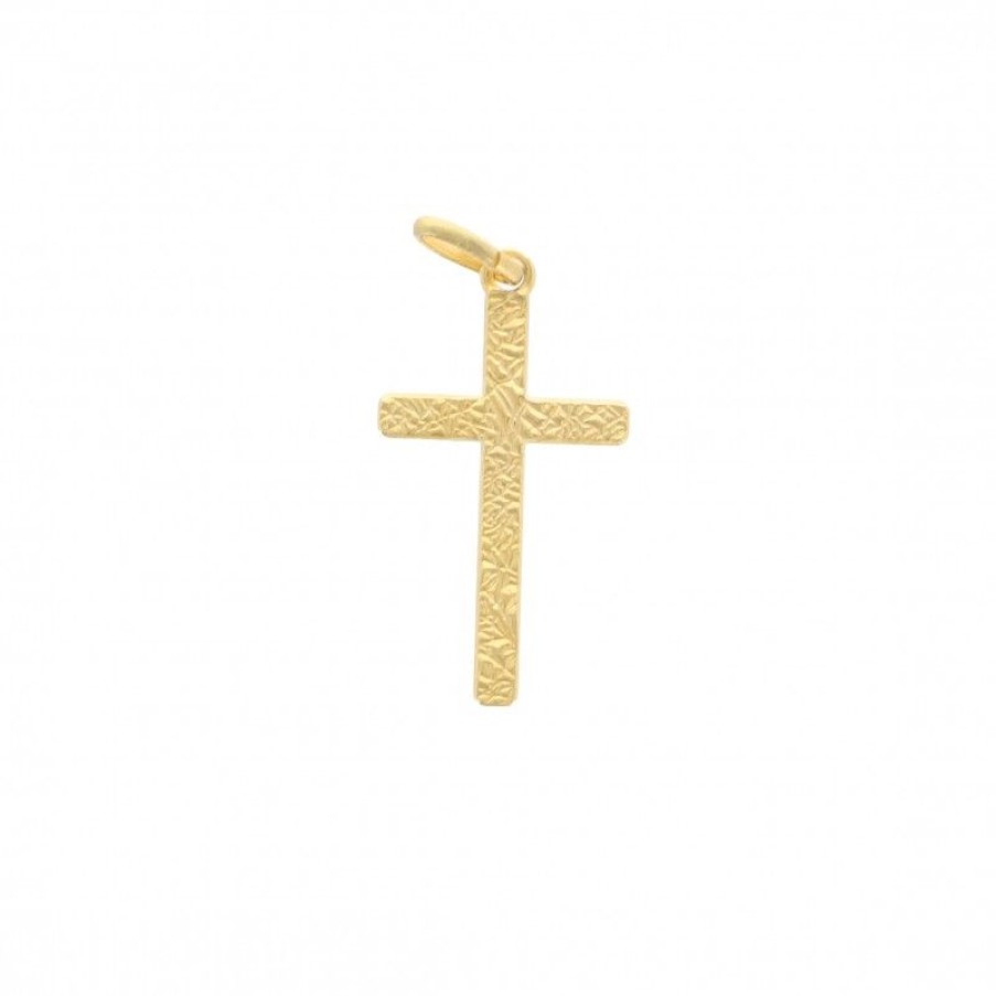 Palais du Rosaire Medaille Et Croix Metal | Croix Stylise En Metal Dore