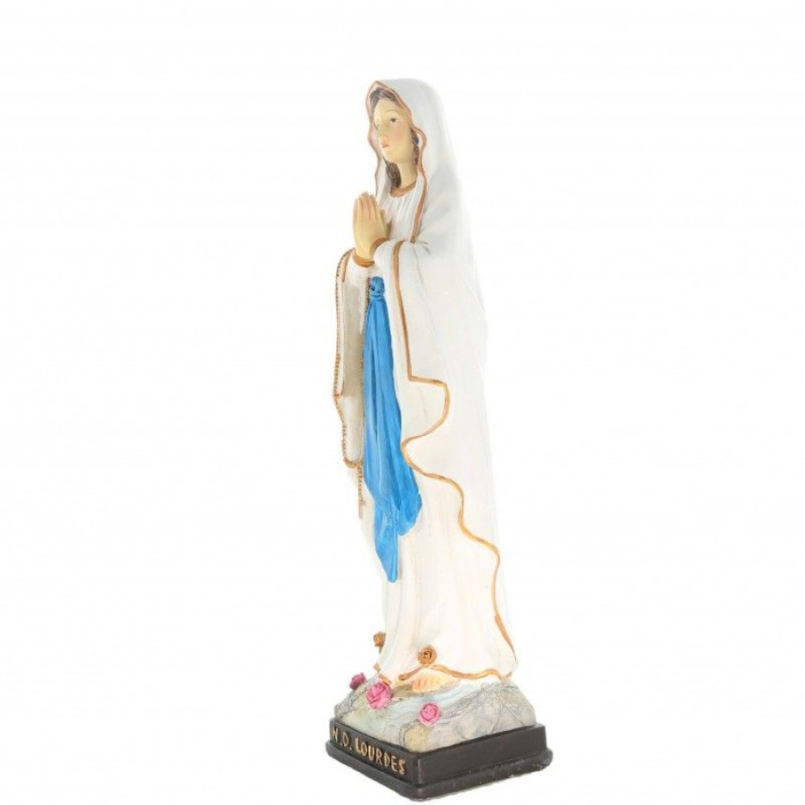 Palais du Rosaire Statue De Notre Dame De Lourdes | Statue De Notre Dame De Lourdes En Resine Coloree 40 Cm