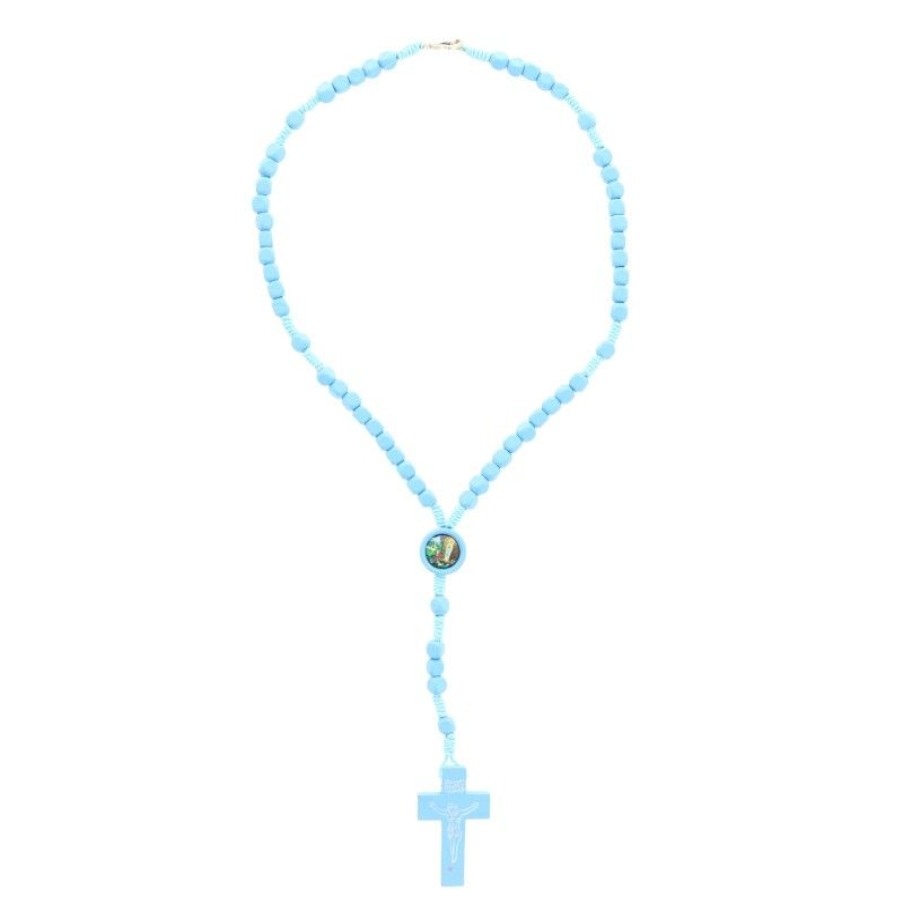 Palais du Rosaire Chapelet Pour Enfant | Chapelet Pour Enfant En Bois Corde Et Bois Cubique