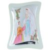 Palais du Rosaire Cadre Religieux | Cadre Religieux Apparition De Lourdes Bain Argentee Colore 21 X 32,5Cm