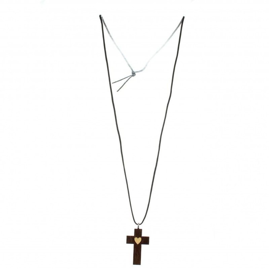 Palais du Rosaire Croix Religieuse | Croix Ensemble En Bois D'Erable De 3,5Cm Avec Cordon