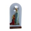 Palais du Rosaire Cadre Religieux | Cadre Religieux Argente Et Apparition De Lourdes Coloree Brillante 8,2 X 17 Cm