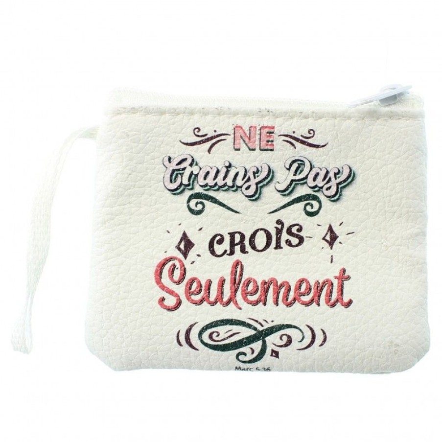 Palais du Rosaire Porte&Monnaie | Porte-Monnaie \\"Ne Crains Pas, Crois Seulement\\" 10X8Cm