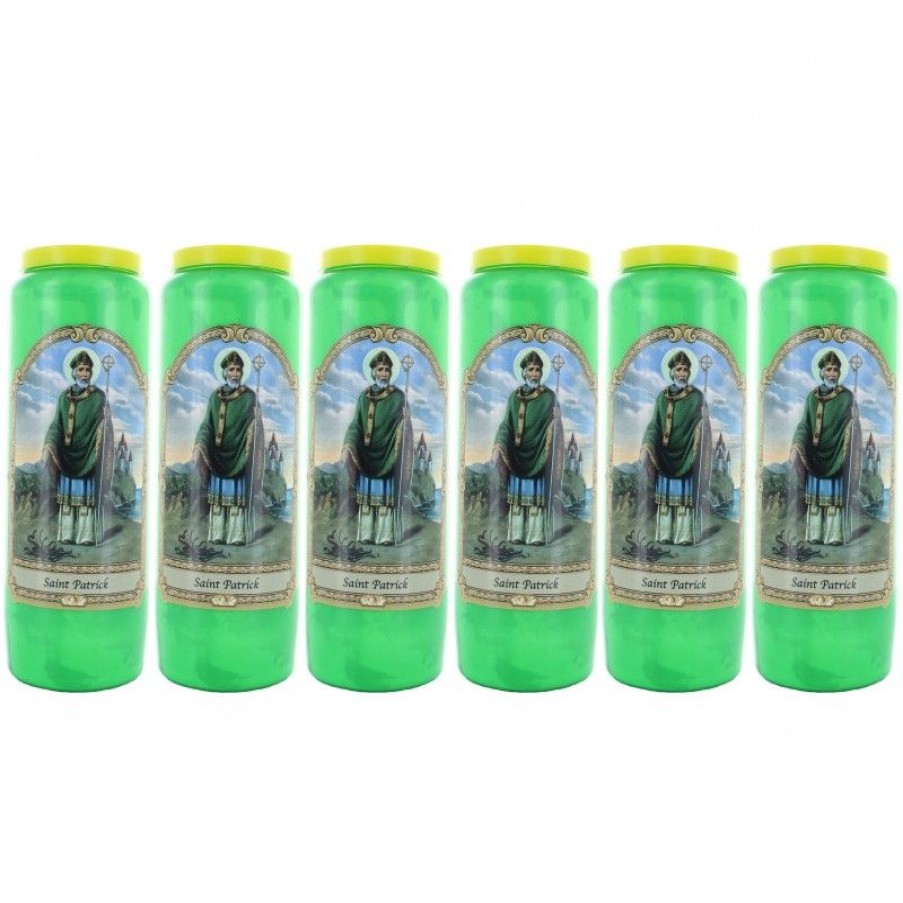 Palais du Rosaire Bougie Neuvaine | Lot De 6 Bougies De Neuvaine De Saint Patrick