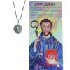 Palais du Rosaire Collier Fantaisie | Collier De Saint Benoit En Corde Avec Sa Priere