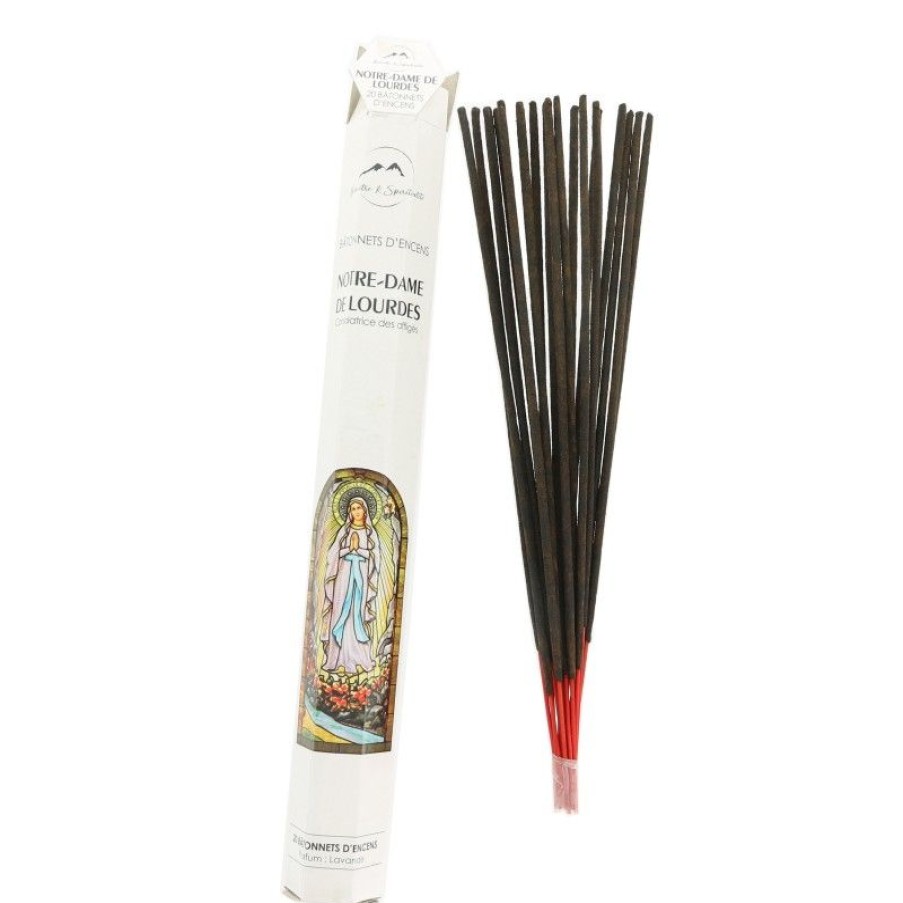 Palais du Rosaire Encens En Batonnets | 120 Batonnets D'Encens De Notre Dame De Lourdes Et Une Priere