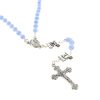 Palais du Rosaire Chapelet Verre | Chapelet Verre Bleu Paters Lettres