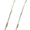 Palais du Rosaire Collier En Plaque Or | Chaine En Plaque Or Forcat Baguette 50 Cm