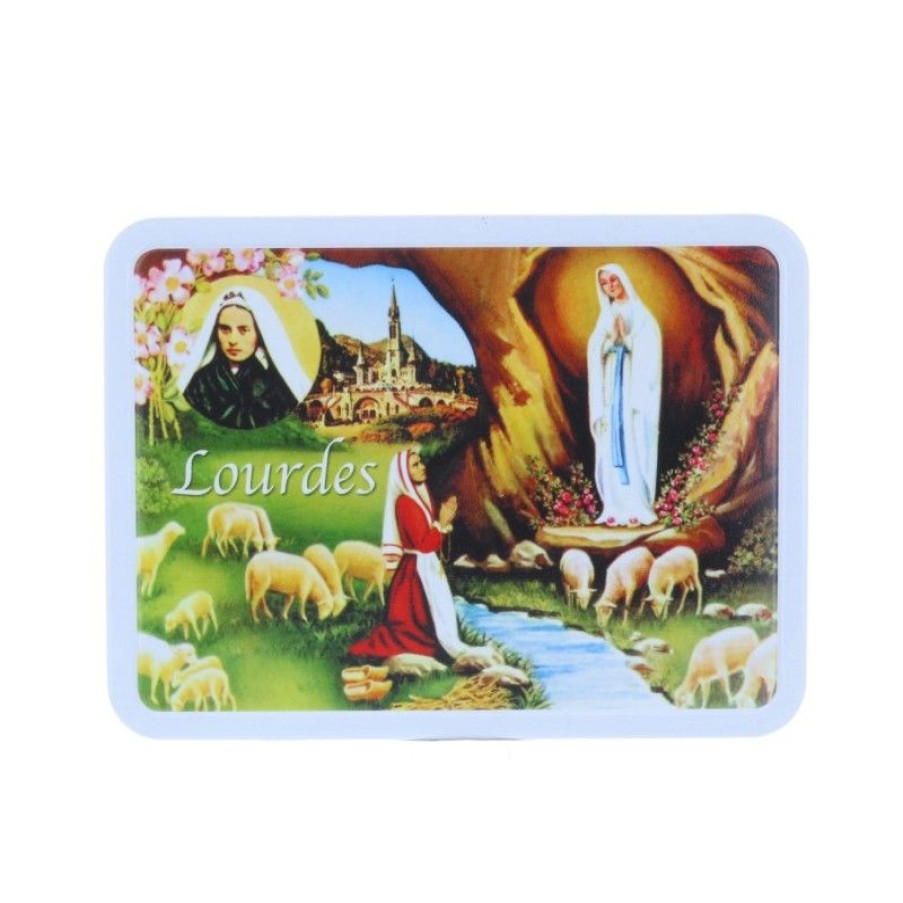 Palais du Rosaire Coffret Gourmand Lourdes | Coffret Gourmand, Apparition De Lourdes Et Caramel A La Myrtille En Boite Metal 130G