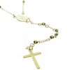 Palais du Rosaire Chapelet Metal | Collier Chapelet En Acier Dore Avec Coeur Apparition De Lourdes Et Saint Benoit