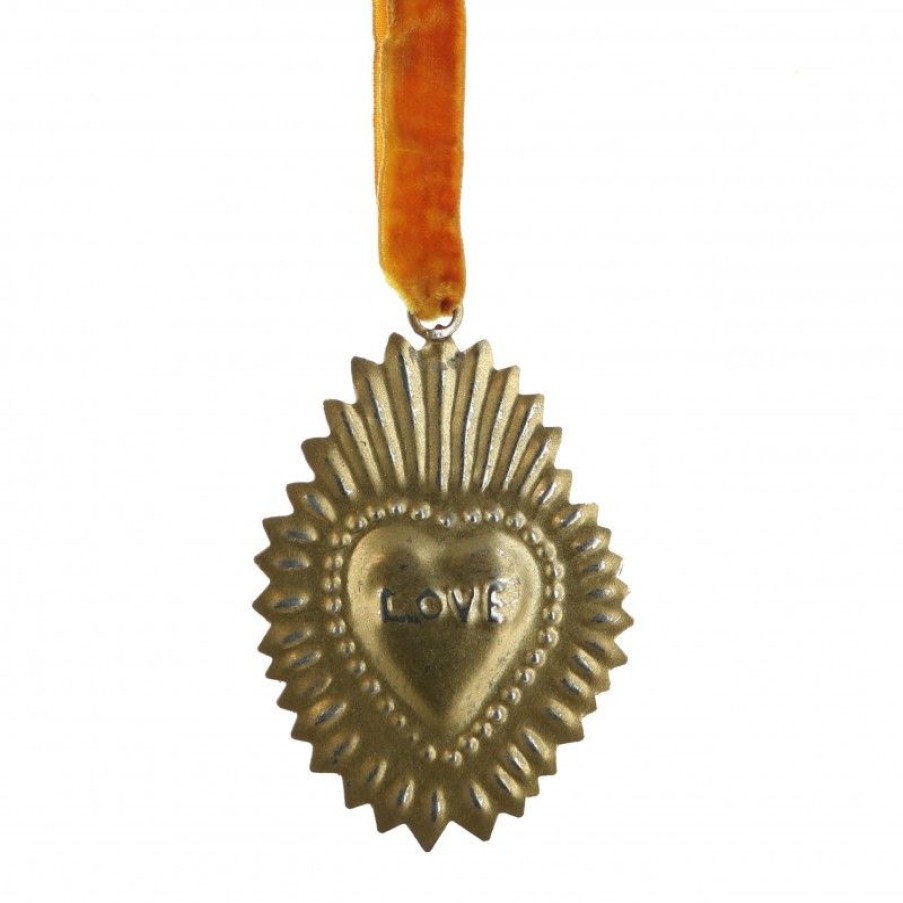 Palais du Rosaire Cadre Religieux | Lot De 3 Ex-Voto A Suspendre - Love, Hope, Joy - 8 Cm