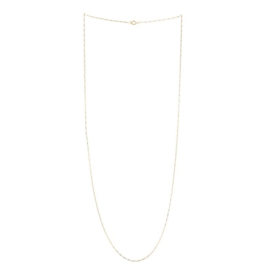 Palais du Rosaire Collier En Plaque Or | Chaine Plaque Or 60 Cm
