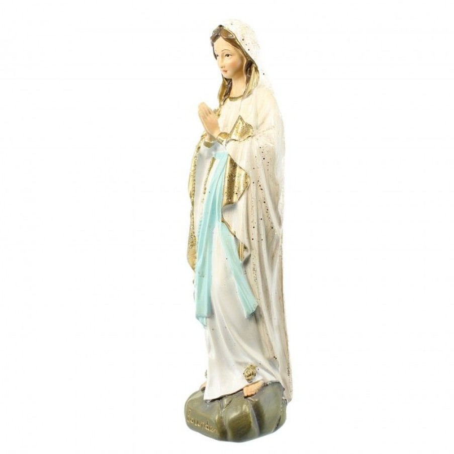 Palais du Rosaire Statue De Notre Dame De Lourdes | Statue Notre Dame De Lourdes A Paillettes 18Cm