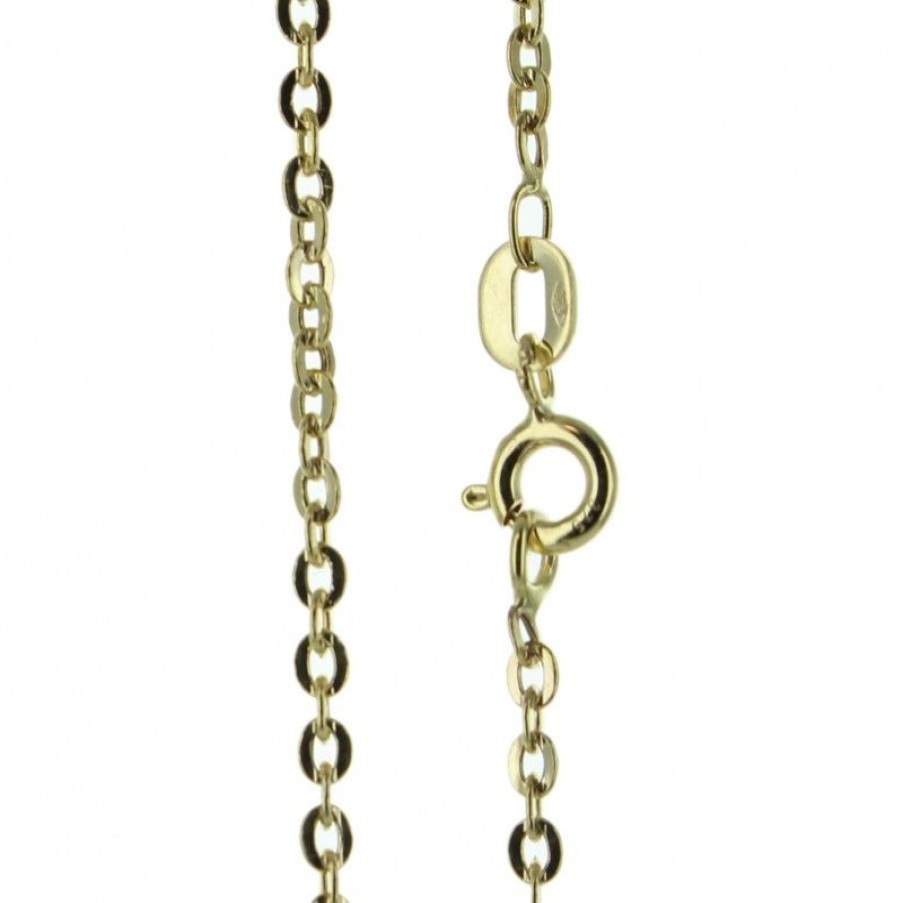 Palais du Rosaire Collier En Or | Chaine En Or 55 Cm Avec Forcat Clair Miroir