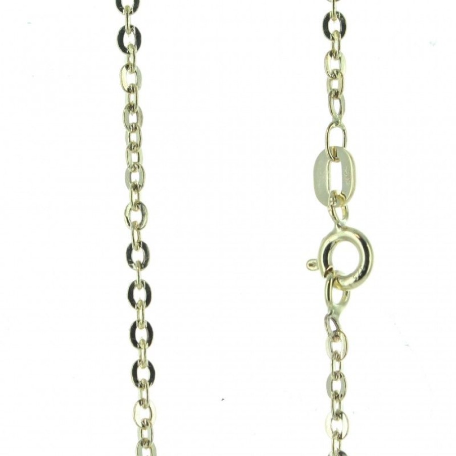 Palais du Rosaire Collier En Or | Chaine En Or 55 Cm Avec Forcat Clair Miroir