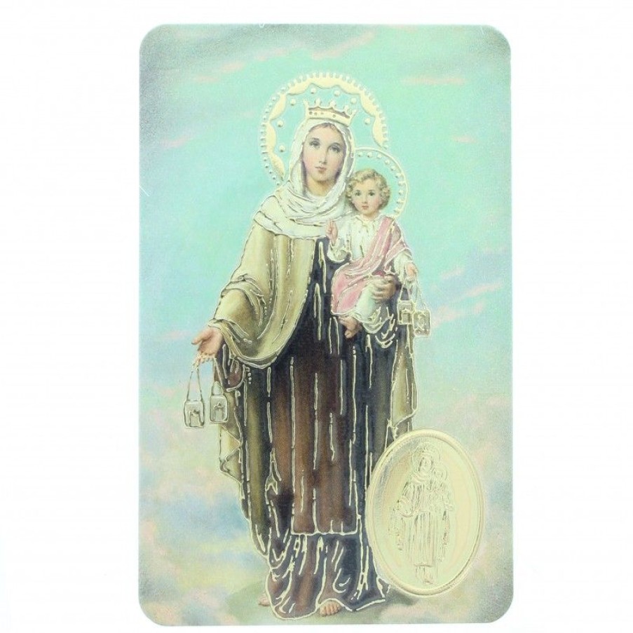 Palais du Rosaire Image Religieuse | Carte De Priere De Notre Dame Du Mont Carmel