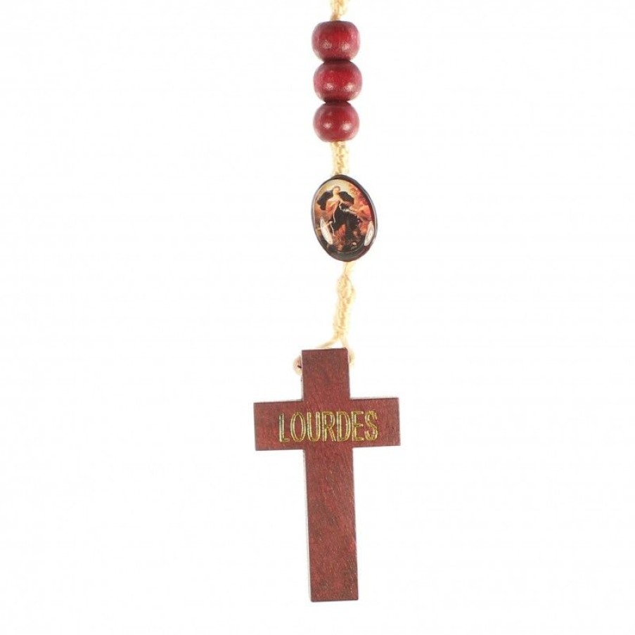 Palais du Rosaire Chapelet Bois | Chapelet De Marie Qui Defait Les Noeuds En Corde Avec Pater Ovale