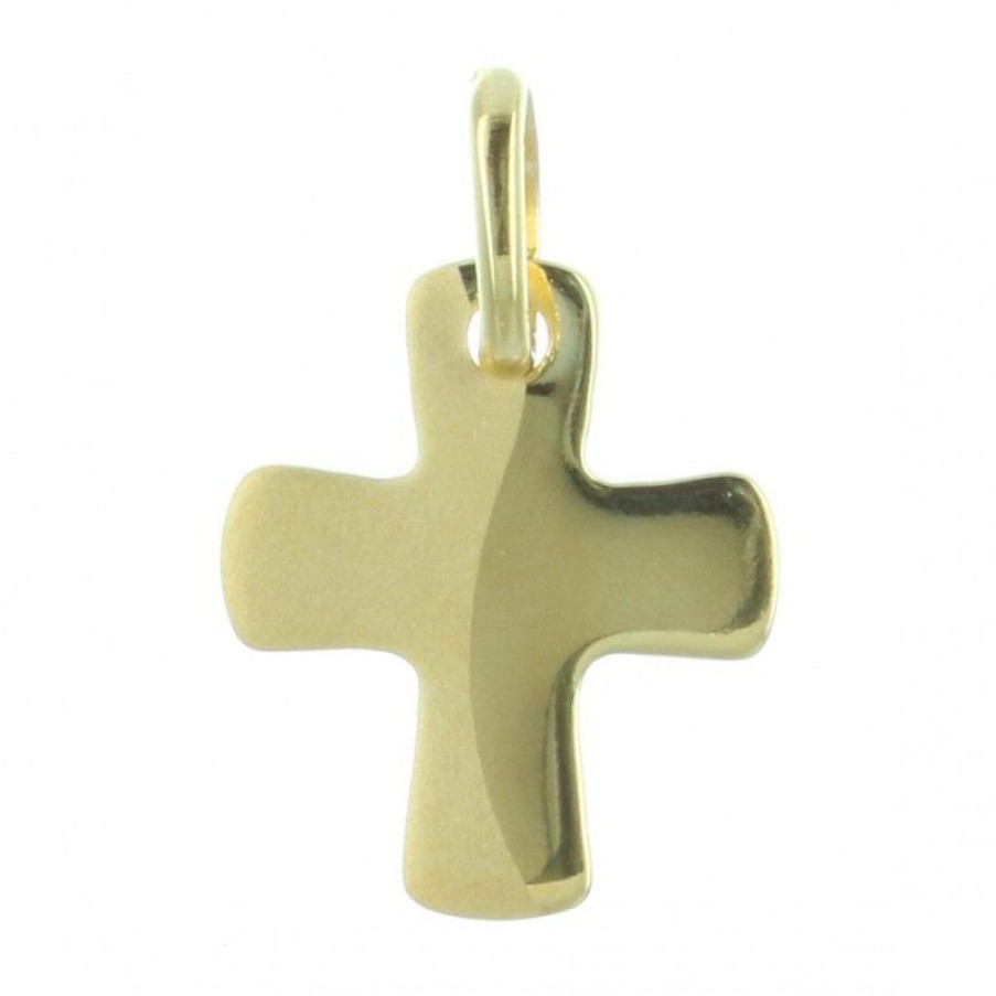 Palais du Rosaire Medaille Et Croix Plaque Or | Pendentif Croix Plaque Or Arrondi