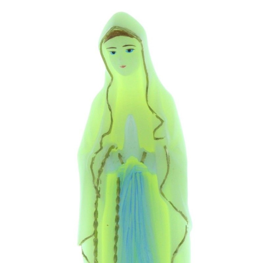 Palais du Rosaire Statue Lumineuse | Statue Lumineuse De La Vierge Marie De Lourdes En Resine 16Cm