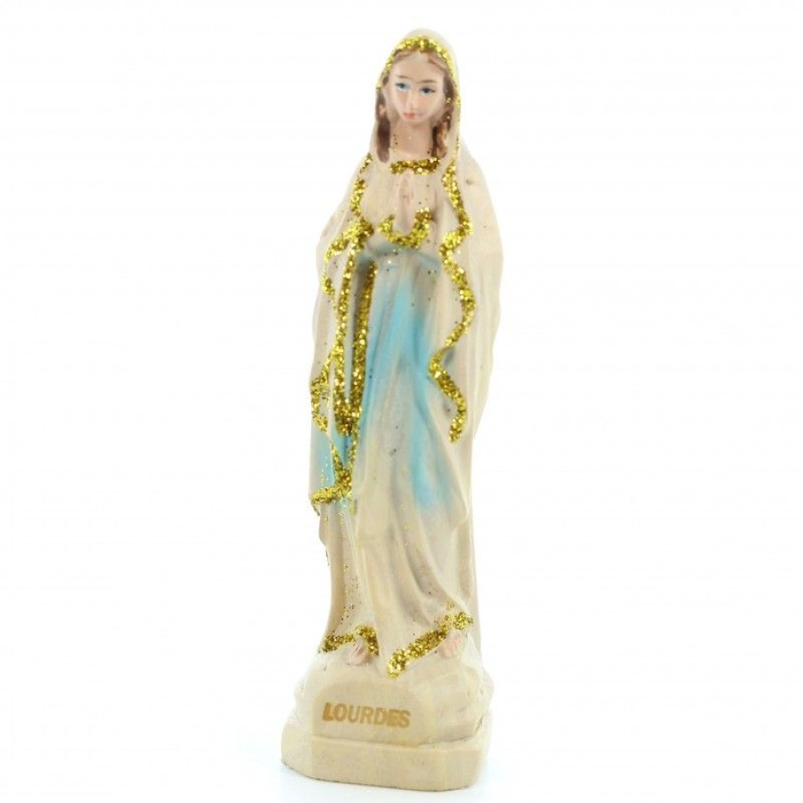 Palais du Rosaire Autre Statue De La Vierge | Statue De La Vierge En Resine Imitation Bois 8Cm