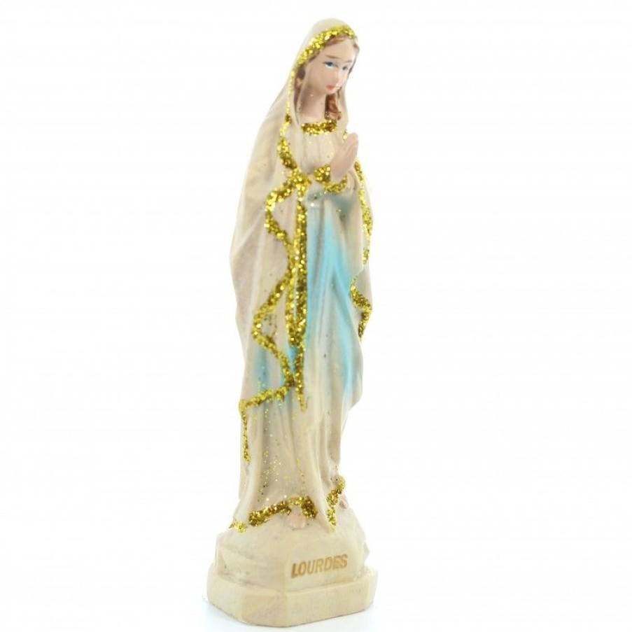 Palais du Rosaire Autre Statue De La Vierge | Statue De La Vierge En Resine Imitation Bois 8Cm