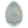 Palais du Rosaire Benitier | Benitier En Resine Blanche Avec Un Ange 17X11Cm