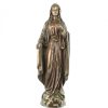 Palais du Rosaire Statue En Bronze Et Metal | Statue De La Vierge Marie En Bronze 28Cm