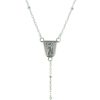 Palais du Rosaire Chapelet Argent | Chapelet De Lourdes En Argent Avec Un Fermoir Et Des Grains 2Mm