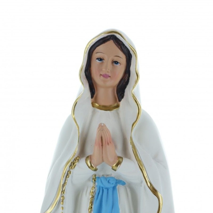 Palais du Rosaire Statue De Notre Dame De Lourdes | Statue De Notre Dame De Lourdes En Resine Coloree 30 Cm