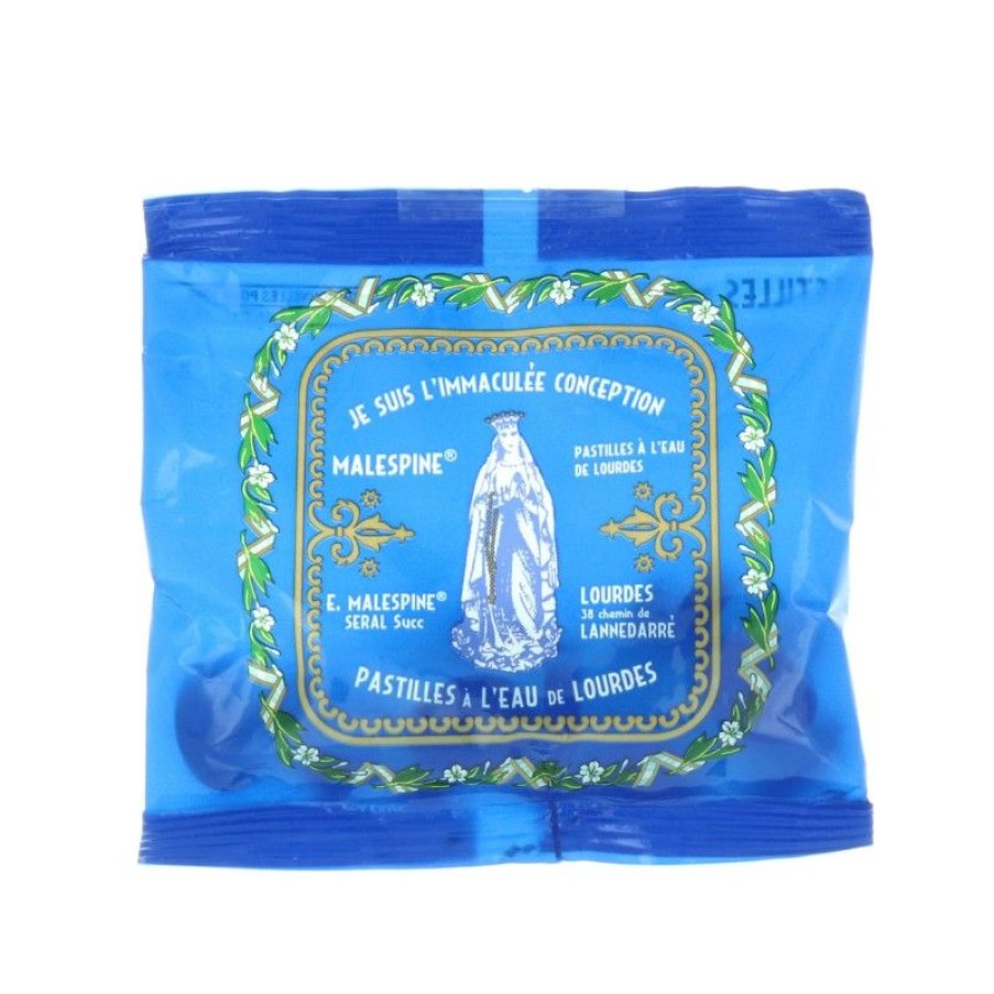 Palais du Rosaire Pastille Menthe A L'Eau De Lourdes | Sachet De Pastilles Menthe A L'Eau De Lourdes 40G