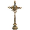 Palais du Rosaire Statue De Grande Taille | Crucifix En Resine Style Baroque 70 Cm A Poser