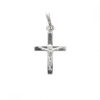 Palais du Rosaire Croix Religieuse | Pendentif Crucifix En Argent Rhodie 13Mm